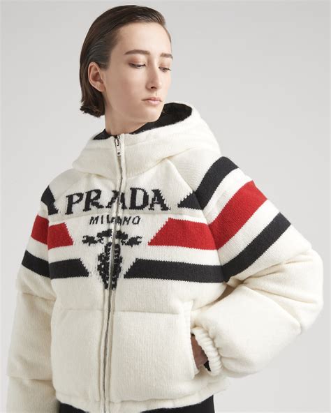 prada long jacket coyote color|prada wool winter jacket.